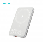 BWOO P79 ultracienki powerbank 5000mAh su ładowaniem magnetycznym &scaron;viesiai pilka
