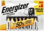 Baterija LR6 / AA Energizer Alcaline Power (blisteris 8 vnt.)