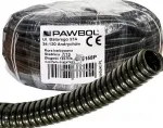 Gofruotas PVC vamzdis Pawbol 10mm (100m ritė) (juodas)