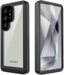 Redpepper Dot vandeniui atsparus dėklas, skirtas Samsung Galaxy S25 Ultra &ndash; juodas