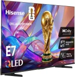 Televizorius Hisense 75E7S 190,5 cm (75'') 4K Ultra HD i&scaron;manusis televizorius Wi-Fi juodas 350 cd/m (20018136)
