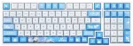 ATK Gear A98 PRO Arctic Fox RGB belaidė mechaninė klaviatūra, Balta/Mėlyna