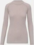 Termo mar&scaron;kinėliai Thermowave mot. Merino Snowflake LS pilka/smėlio