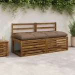 Suoliuko pagalvė VIANEN 100% poliesteris Taupe 150 x 50 x 12 cm