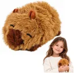 Lean Toys Small Plush Capybara Cuddly Toy Brown 16 cm