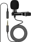 Ancllo atvartinis mikrofonas 3.5mm įvairiakryptis profesionalus kondensatorinis mikrofonas i&scaron;maniesiems telefonams ir podcast'ų įra&scaron;ymui