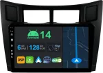 Automagnetola Yuntx 9 colių android 14 automobilinis radijas su sat nav toyota yaris xp90 (2005-2012) | octa core | 6gb 128gb | įmontuotas 4g lte | carplay & android car | dsp | dab | hdmi | dual band wifi | bluetooth