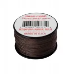 Atwood Rope Mfg Nano Cord nailono valas 0,75 mm 91 m (300 pėdų) skersmuo 9/32 colio 38 g ruda