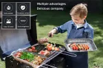 Kaishuai 20 aliumininių dubenėlių su dangteliu rinkinys, 2250 ml aliumininiai dubenėliai su dangčiu, aliumininiai grilio indai kepimui, skrudinimui, gaminimui, aliumininiai la&scaron;ėjimo padėklai, aliumininiai grilio padėklai, aliumininės folijos dubenėliai