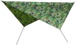 Nuzamas 230 x 210cm vandeniui atsparus tentas nuo lietaus, stovyklavimo brezentas, apsauga nuo saulės, i&scaron;kylos kilimėlis, paklotas, hamako prieglauda žygiams lauke, i&scaron;kyloms, paplūdimiui