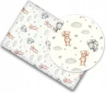 Babymam paklodė į lop&scaron;į 90x40 cm su guma, 100% medvilnė
