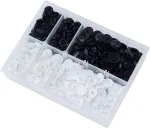 Kam snaps starter set t5 100 rinkinys spaudžių juoda balta graži plastikinė dėžutė