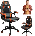 Gamingo kėdė, ergonomi&scaron;ka, patogi, juoda ir oranžinė