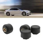 Aqxreight padangų slėgio monitorius, tpms padangų slėgio stebėjimo sistema, 4 i&scaron;oriniai jutikliai, realaus laiko ekranas, temperatūros slėgis, nuo 0 iki 100 psi automobiliams/kemperiams