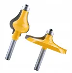 Mar&scaron;rutizatorius 2 x Routerio bitai turėklams su karbido antgaliais 8 mm kotas Tenon Cutter Freza medienos apdirbimui