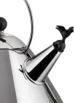 Alessi 9093 B virdulys, nerūdijantis plienas, su rankena ir pauk&scaron;čio formos &scaron;vilpuku, poliamidas, juodas