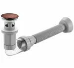Praustuvo Sifonas Su &bdquo;click-clack&ldquo; Vožtuvu Rea Flow Bronze