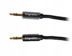 Kruger & Matz Jack 3,5 mm stereo kabelis ki&scaron;tukas-ki&scaron;tukas 1,8 m Km