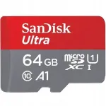 Atminties kortelė Sandisk 64gb micro sdxc c10 u1 ultra 100mb/s a1 sd