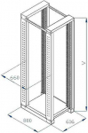 Triton RSX-42-XD8-CXX-A1 rack cabinet 42U Freestanding rack Nerūdijantis plienas