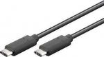 Kabelis USB PremiumCord USB-C - 0.5 m Juodas (ku31cc05bk)