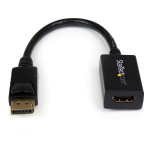 StarTech.com DP2HDMI2 vaizdo kabelio adapteris 0,21 m DisplayPort HDMI Juoda