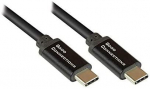 GoodConnections Geros jungtys USB2.0 Kabelis 0,5m USB-C St./St. SmartFLEX PD juodas