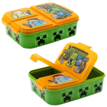 Pietų dėžutė STOR Multi Box Minecraft, Oranžinės - žalios spalvos