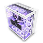 NZXT PC dėklas H9 Elite Midi bok&scaron;tinis langas baltas