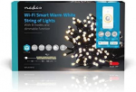 Nedis SmartLife Dekoratyvinis LED | Wi-Fi | 10m | &Scaron;iltai baltas | &Scaron;iltai baltas | 100 &scaron;viesos diodų | 10 m | Android&trade; / IOS