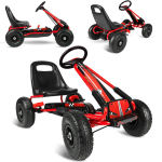 Ricokids Vaiki&scaron;kas pedalinis gokartas RK-594 raudonas