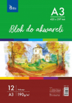 Tetis Dažymo blokas A3 12k balta