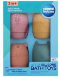 Canpolbabies Silikoninis Vonios žaislų rinkinys Canpol 80/308, 4 vnt
