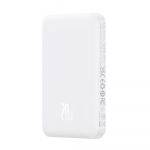 Magnetinis Mini Powerbank Baseus 5000mAh 20W (baltas)
