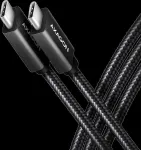 Axagon Data and charging USB 480Mbps kabelio ilgis 1 m. PD 240W, 5A. Juodas braided.