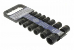 Galvučių smūginių &scaron;e&scaron;iakampių rinkinys 12.5mm(1/2")10-27mm 13vnt