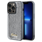 Apple iPhone 14 Pro Guess dėklas Sequin Script Metal (GUHCP14LPSFDGSS) sidabrinės spalvos