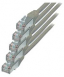 S-Conn S/CONN kat. 6 S/FTP 0,5 m, 0,5 m, Cat6, S/FTP (S-STP), RJ-45, RJ-45, pilkas