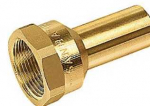 Sanha Pereinamoji įvorė 11/4 - 11/4x35 mm lygiam Cu presui. M ir V formos žandikauliai. Pistoleto metalo.