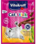 Vitakraft - Cat Stick vi&scaron;tiena ir kačių žolė 3 lazdelės 18 g (31219)