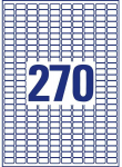 AVERY Zweckform permatomos etiketės, 17,8 x 10 mm, pagamintos i&scaron; poliesterio, atrodo lyg klijuotų tiesiai ant blizgančių pavir&scaron;ių - 1 vnt. (L7785-25)