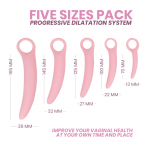 Intimichic Silicone Dilator Set 5 Sizes Medical-Grade Progressive System
