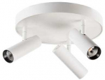 Sg Armaturen As Sieninis/lubinis &scaron;viestuvas Tube Micro Trio LED 18W, Dimtowarm, 960 liumenų, baltas