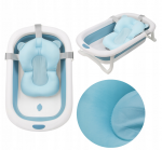 Sulankstoma kūdikio vonelė Nicekids, 79x49x20 cm, mėlyna/balta