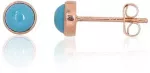 Auksiniai auskarai &ndash;pusetai - 5 mm. - 0.56 g.