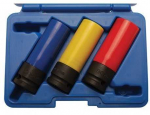 Bgs Technic Rinkinys smūginių plonasienių ilgų galvučių 1/2",17,19.ir21mm