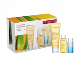 "Clarins" dovanų rinkinys, skirtas normaliai ir sausai odai Drėkinamoji valymo procedūra