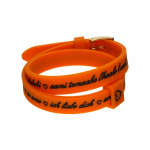 Moteri&scaron;ki apyrankės il mezzometro I LOVE YOU GOLD - BRACCIALE IN SILICONE/SILICONE BRACELET