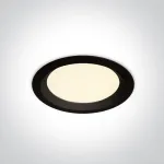 13W įleidžiamas &scaron;viestuvas, juodas, 3000/4000/6000K, IP44, 10113UV/B/V