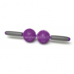 SISSEL&reg; Spiky Twin Roller masažuoklis, violetinis